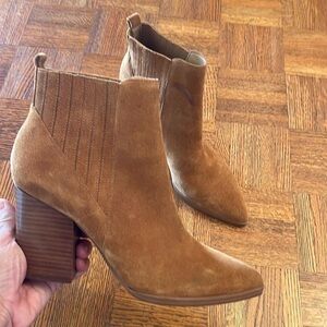 Marc Fisher suede point toe booties size 9